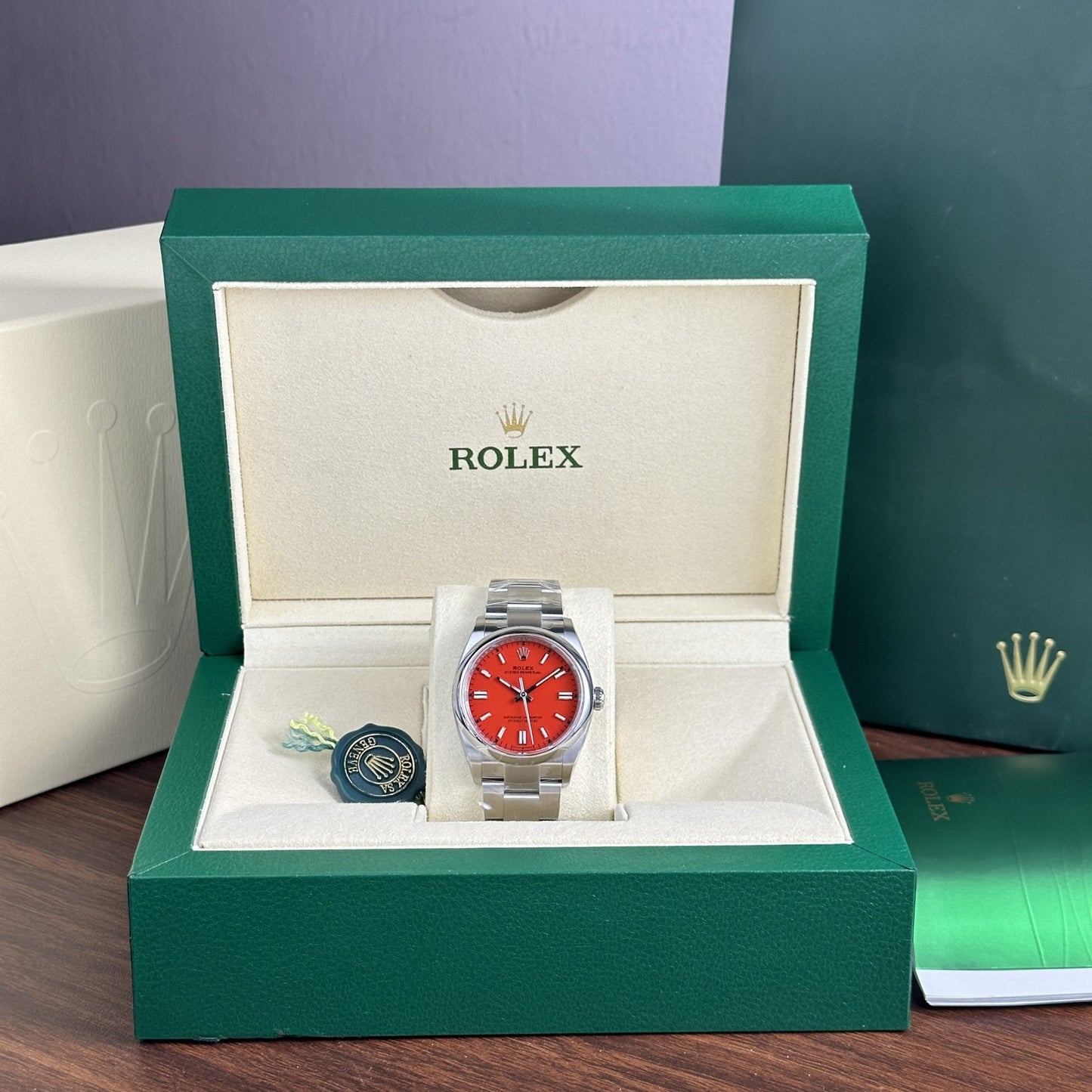 Rolex Replica Watch Oyster Perpetual 126000 Red Dial Clean Factory 36mm
