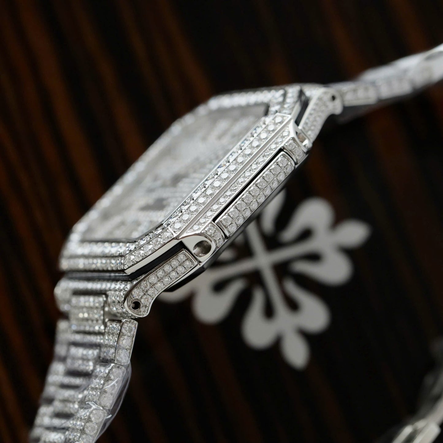 Patek Philippe Cubitus 5821 Copies Watches Diamonds Moissanite Hong Kong Custom 45mm