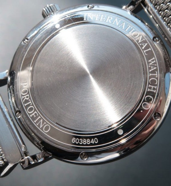 Replica IWC MK Portofino IW356506 Automatic Black Dial SS Mesh Bracelet
