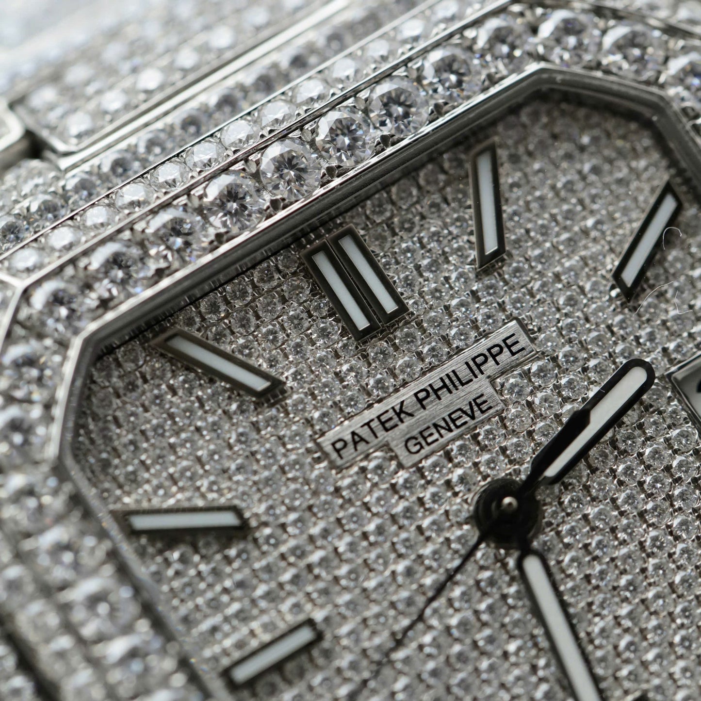 Patek Philippe Cubitus 5821 Copies Watches Diamonds Moissanite Hong Kong Custom 45mm