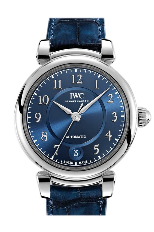 IWC Da Vinci Blue Dial Automatic 36mm Men's Leather Watch IW458312(1:1 replica)