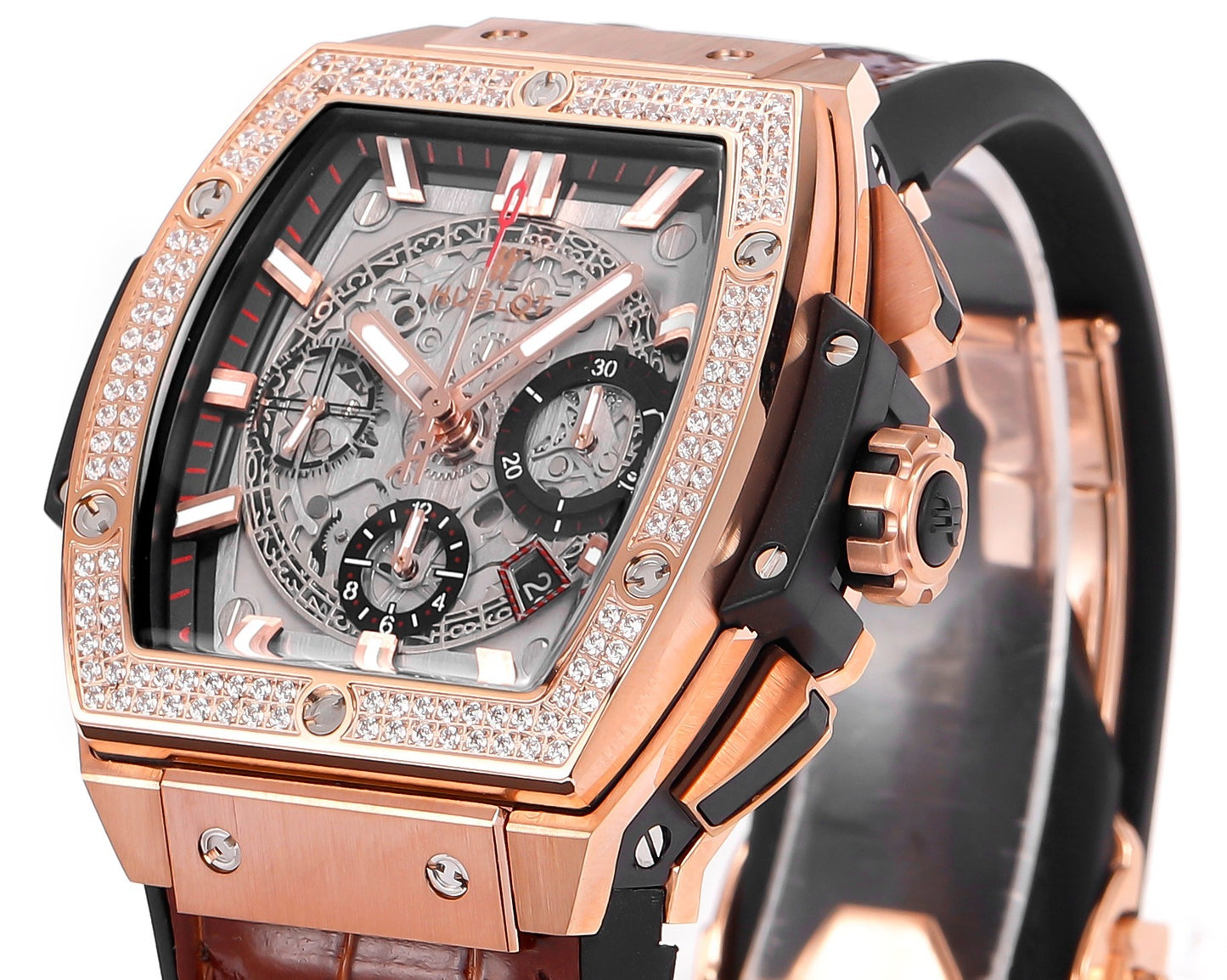 Hublot SPIRIT OF BIG BANG Chronograph, 45 mm Textured rubber strap(1:1 replica)