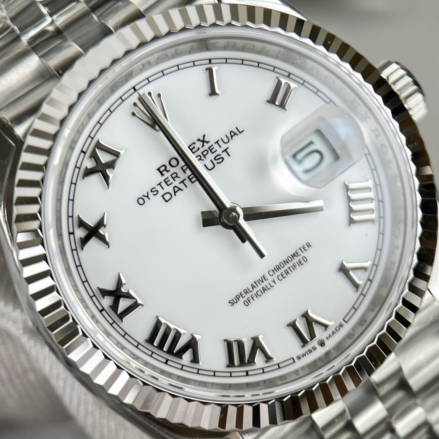 Rolex DateJust 126234 Replica Watch White Dial VS Factory 36mm