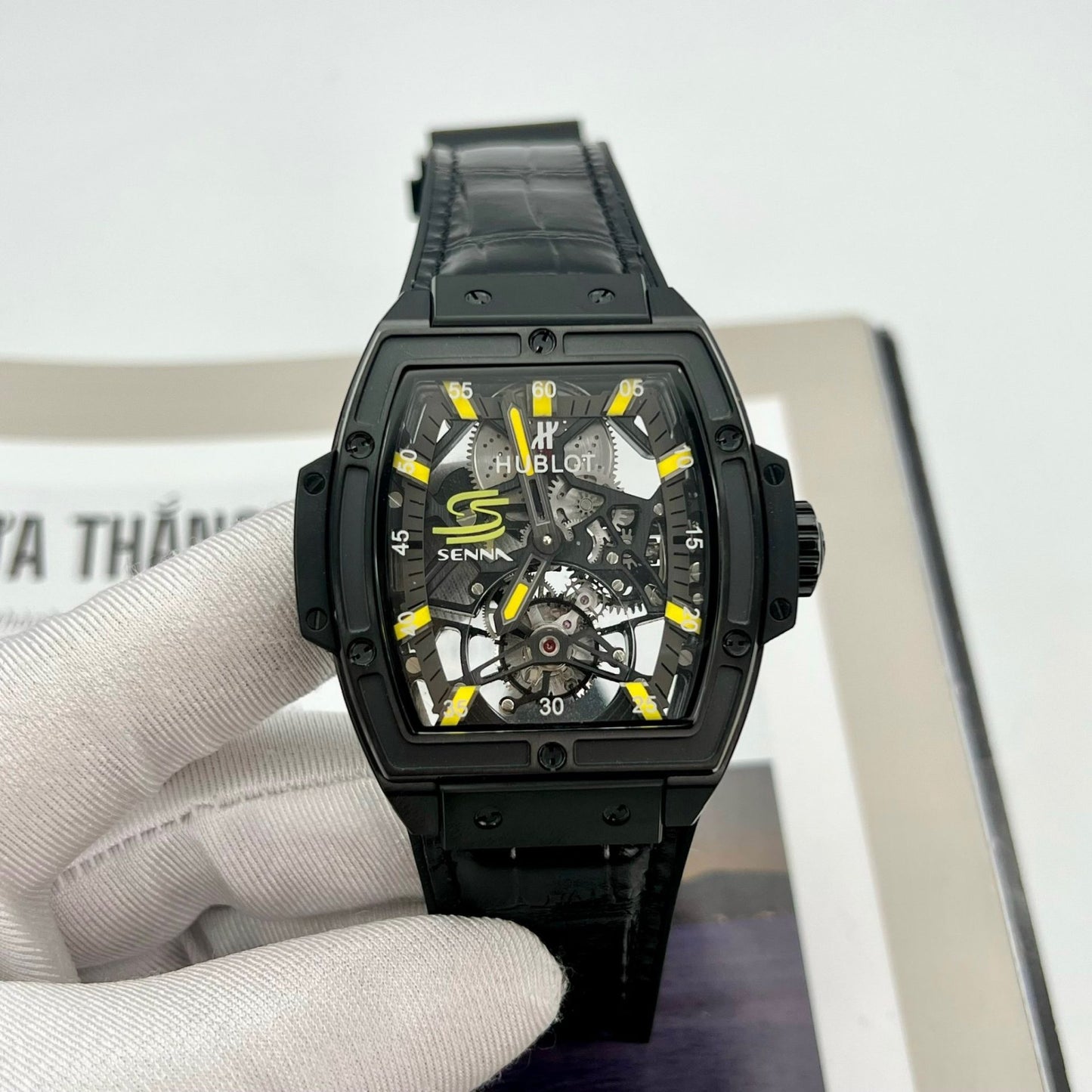 Hublot Replica Watches MP-06 Tourbillon Ceramic Black 45mm