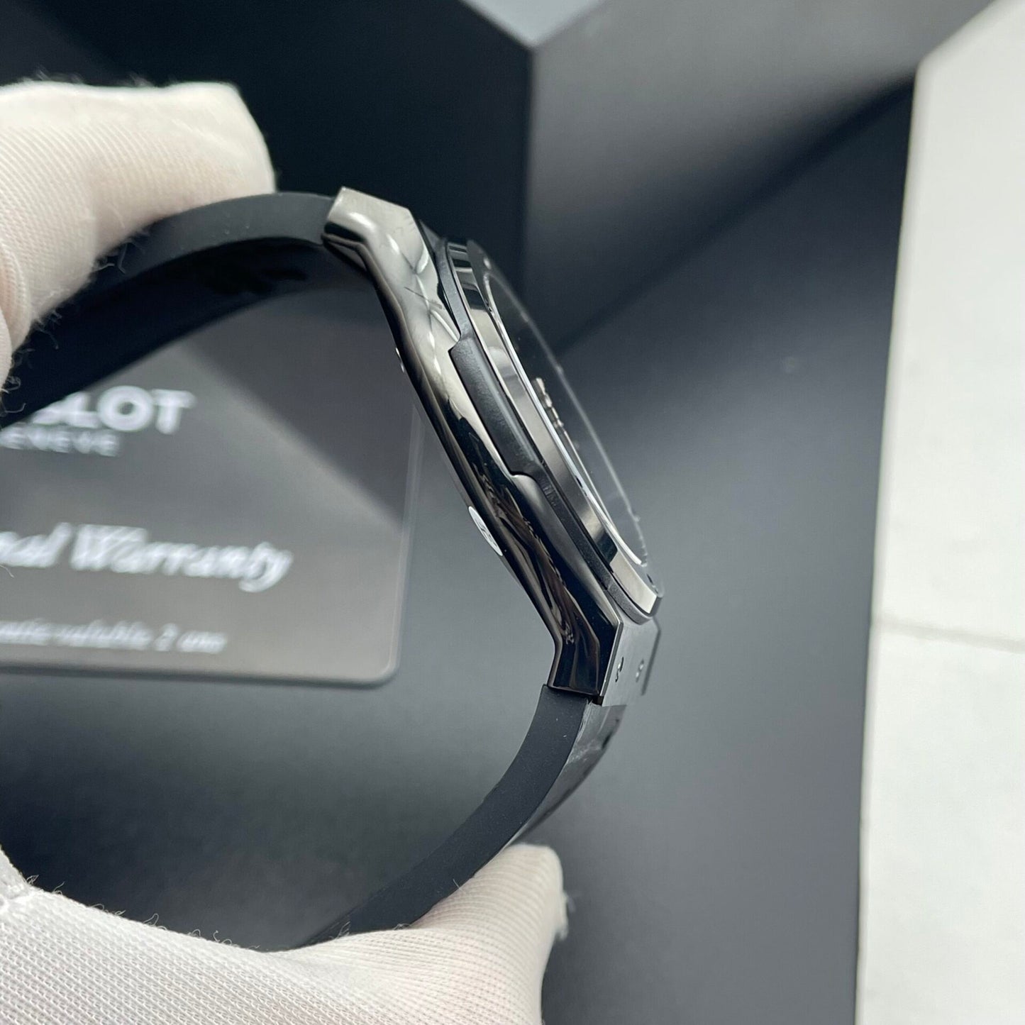 Hublot Classic Fusion Ceramic Clone Watch Black Dial HB Factory 42mm