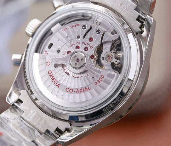 Replica Omega OMF Speedmaster 57 Co-Axial Black Dial Brown Markers SS Bracelet A9300