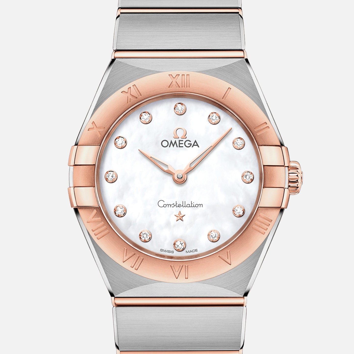 Constellation Quartz 28mm Sedna Gold Two-Tone With Mother-Of-Pearl Dial And Diamonds(1:1 replica)