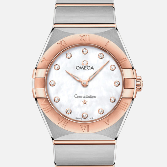 Constellation Quartz 28mm Sedna Gold Two-Tone With Mother-Of-Pearl Dial And Diamonds(1:1 replica)