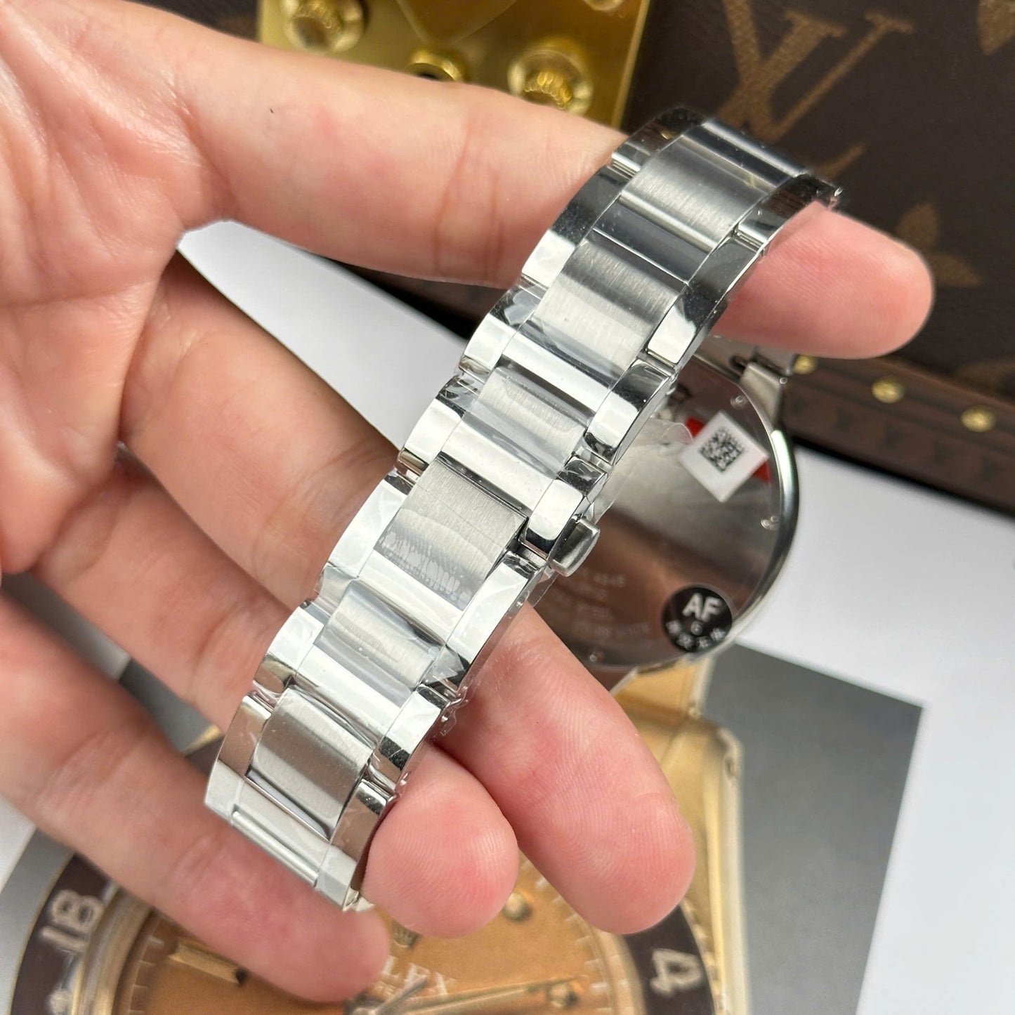 Cartier Ballon Bleu Best Copies Watch Brown Dial Metal Wire AF Factory 40mm