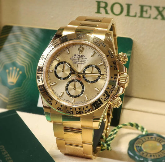 Rolex Cosmograph Daytona 40mm, 18k Yellow Gold, Ref# 126508-0005(1:1 replica)