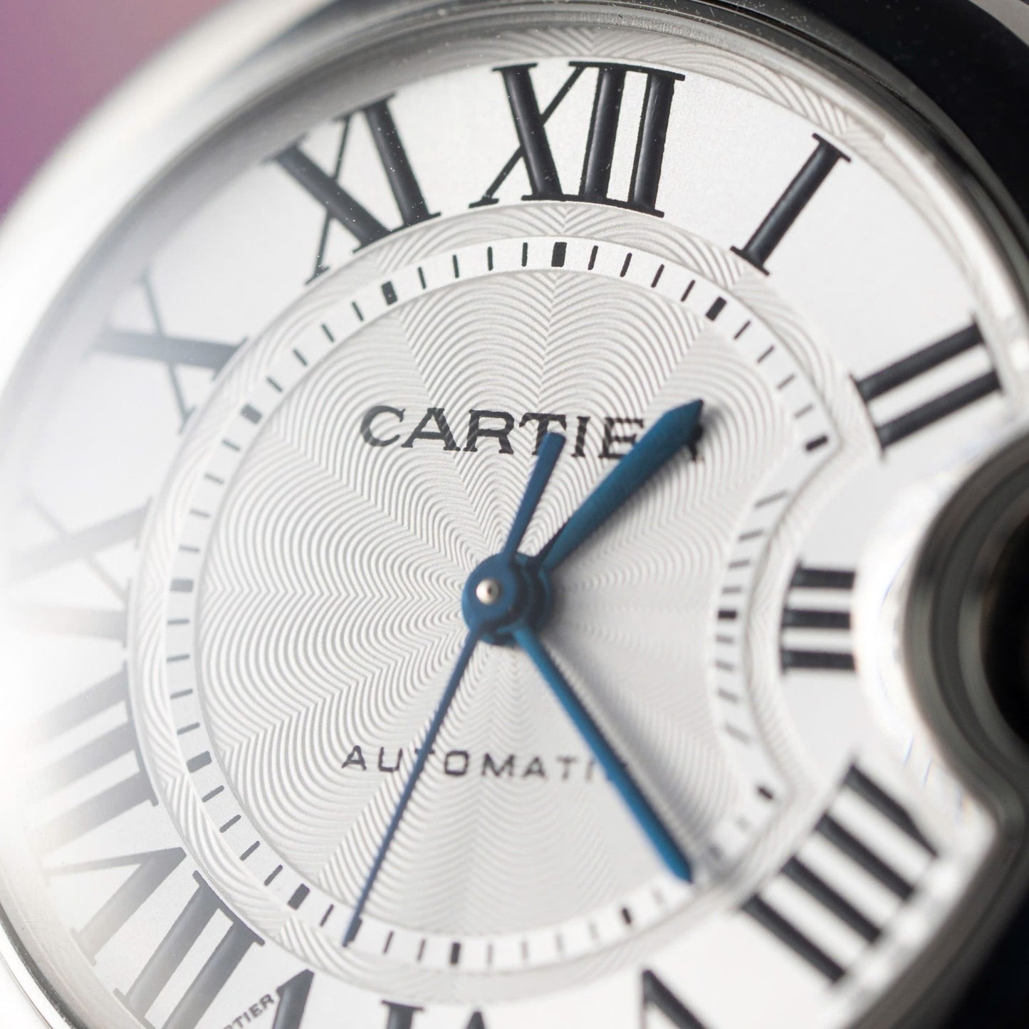 Cartier Ballon Bleu Replica 1:1 Watch White Dial Leather Strap 36mm