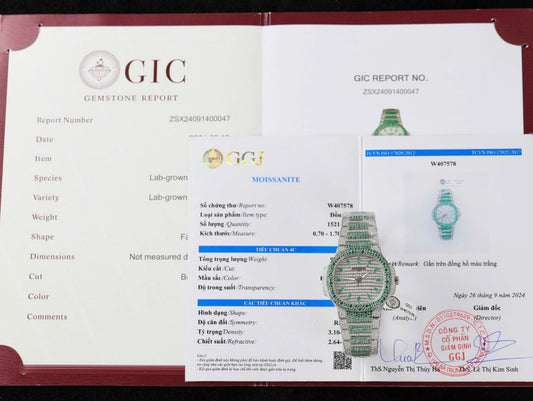 Patek Philippe Best Copies Watch Nautilus 7118 Custom Diamonds Moissanite Hong Kong 35.2mm