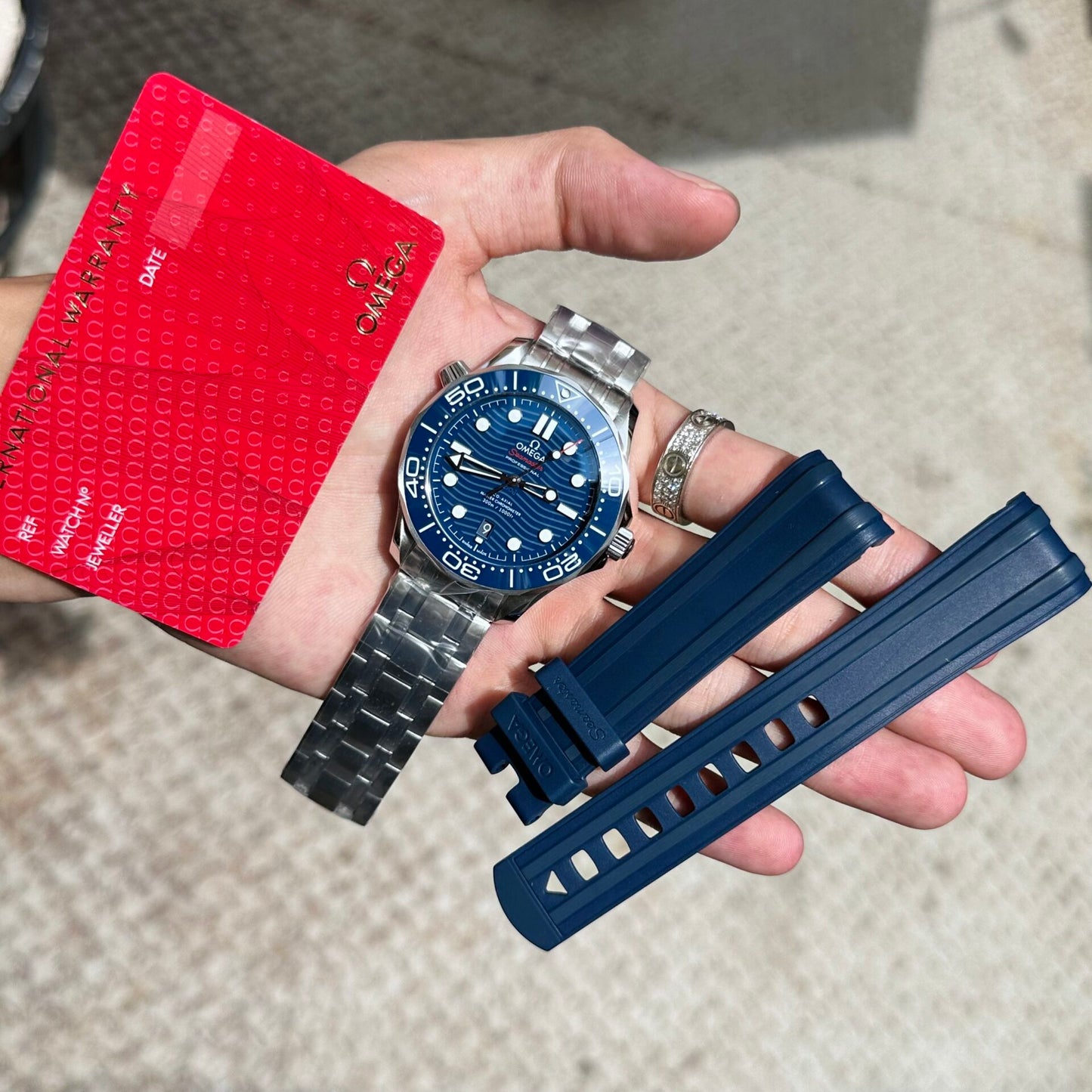 Omega Replica 1:1 Watch Seamaster Blue Dial Full Set VS Factory 42mm