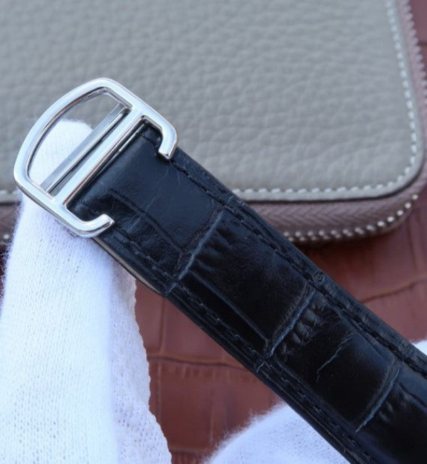 Replica Cartier Ballon Bleu De Cartier Chrono SS Black Dial A8101