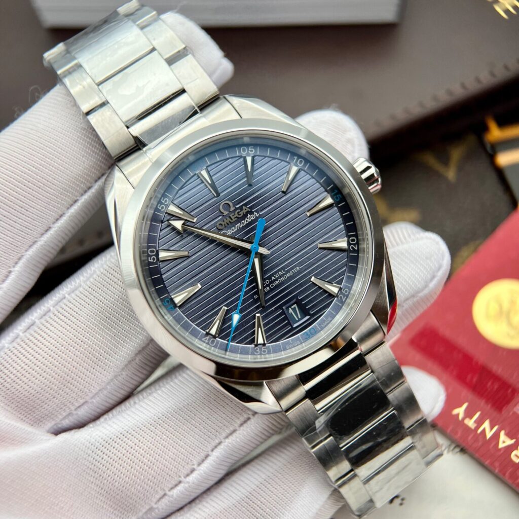 Omega Replica Watches Seamaster Aqua Terra Blue Dial VS Factory 41mm