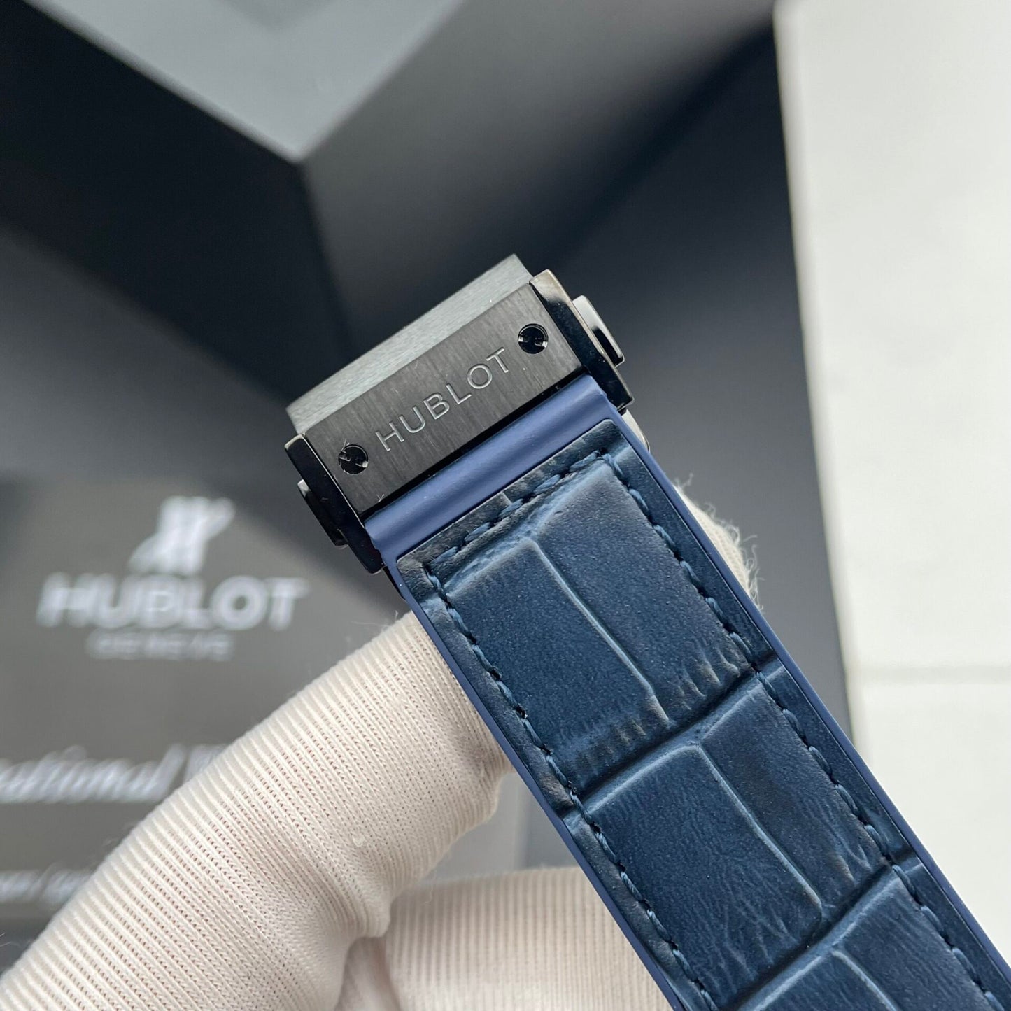 Hublot Fake Watches Classic Fusion Ceramic Blue Dial HB Factory 42mm