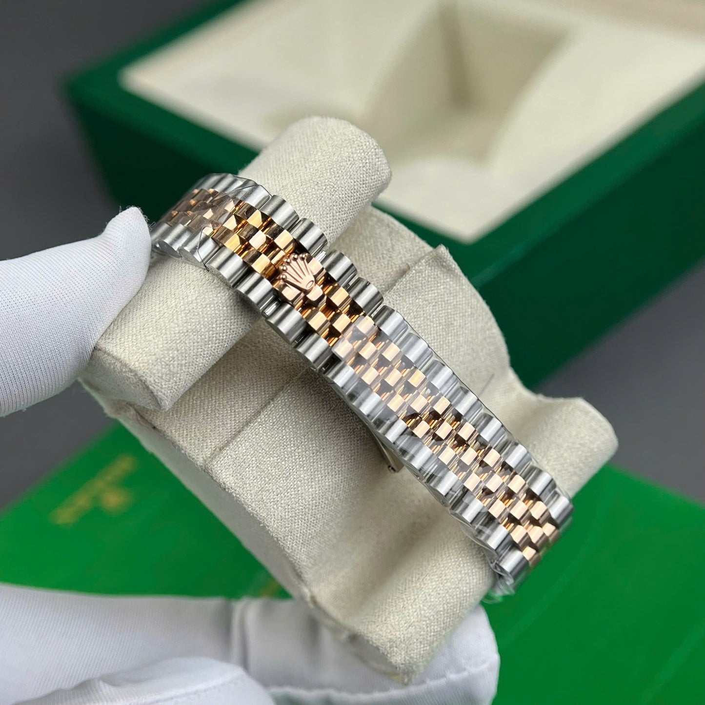 Rolex DateJust Replica Watch Gold Wrapped + MOP Dial Natural Diamond Markers GM Factory 31mm