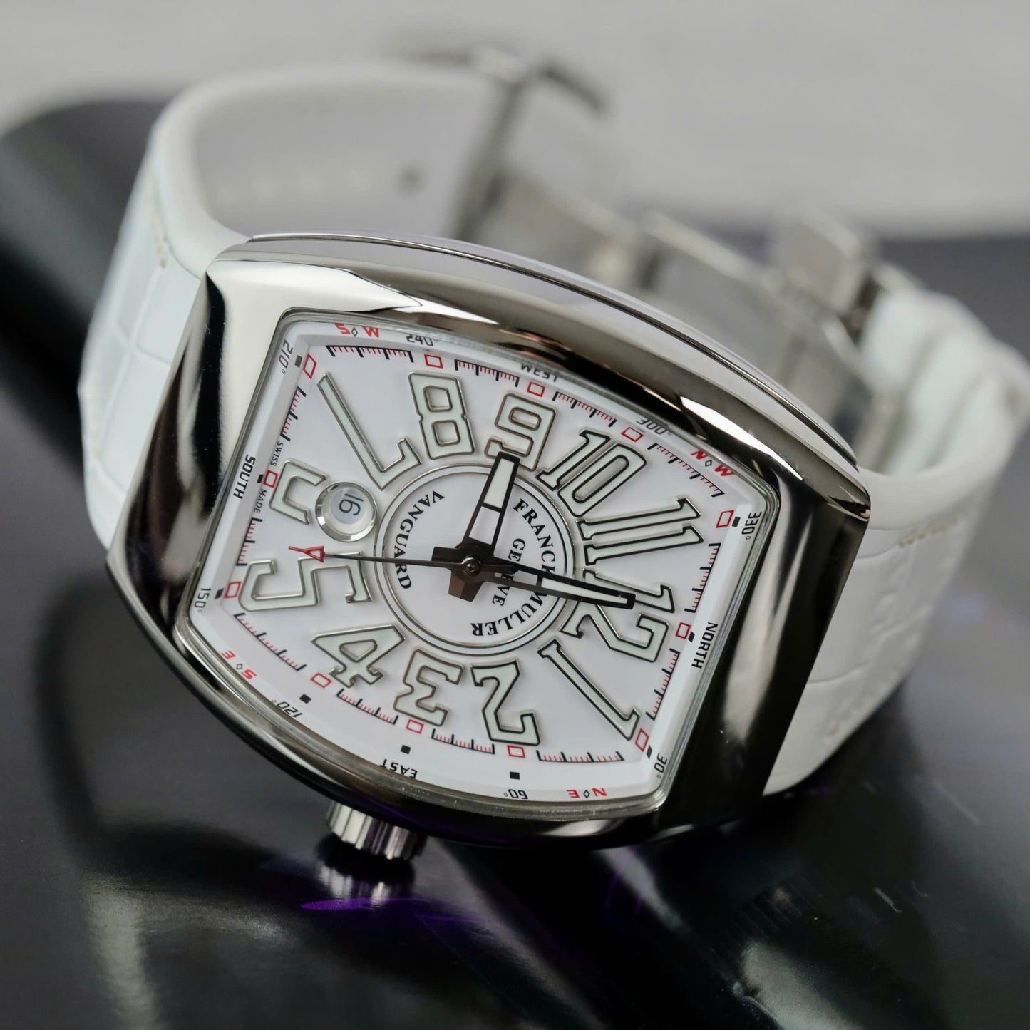 Franck Muller V45 Copies Watches White Dial Automatic Movement ABF Factory 45mm