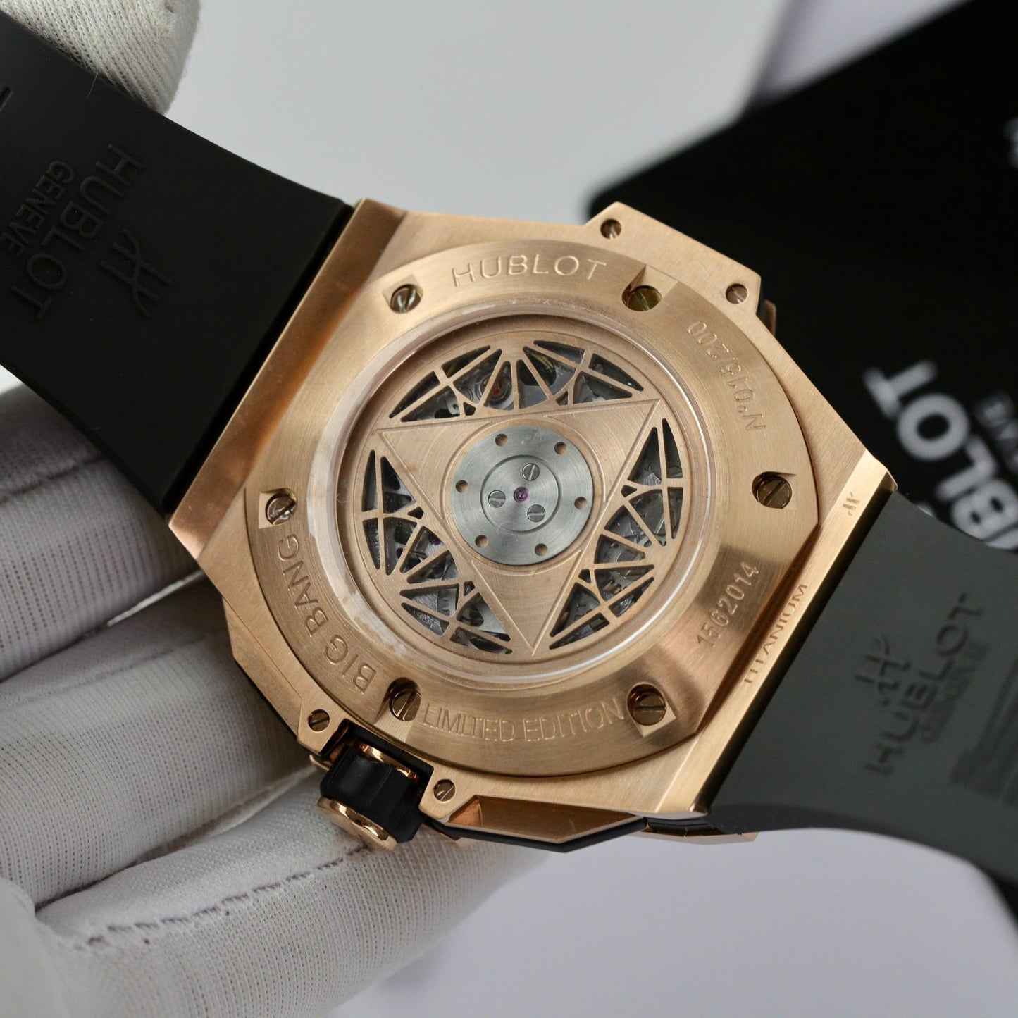 Hublot Big Bang Sang Bleu II King Gold Fake Watch Blue HB Factory 44mm