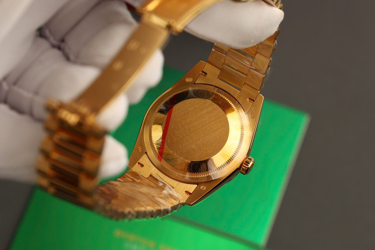 Rolex Day-Date Replica Watch Dial Mother Of Pearl Custom Gold Wrapped 36mm