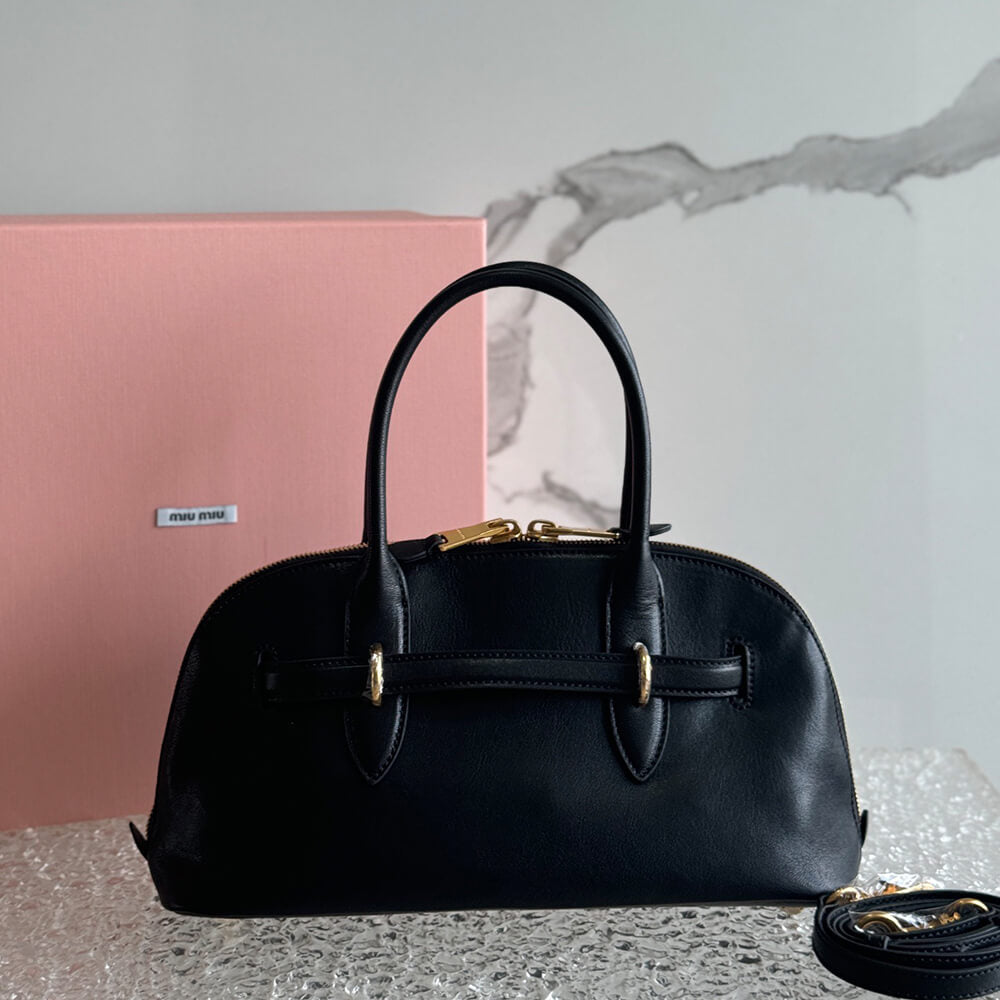 MIUMIU Aventure nappa leather top-handle bag(HIGH-END GRADE)