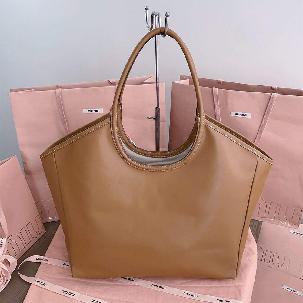 MIUMIU LARGE IVY LEATHER BAG(HIGH-END GRADE)