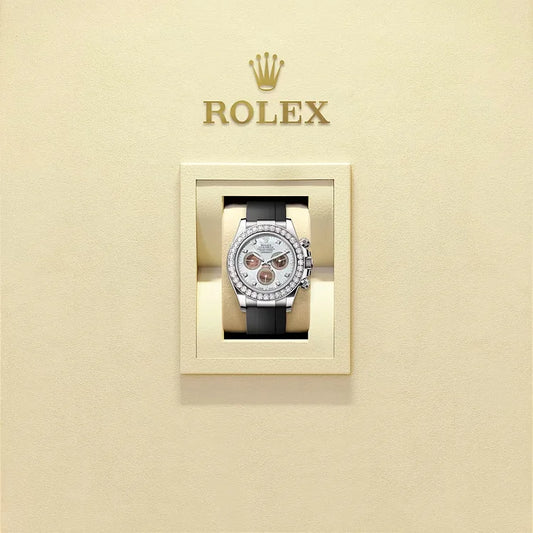 Rolex Cosmograph Daytona Oyster, 40 mm, white gold and diamondsReference 126589RBR(1:1 replica)