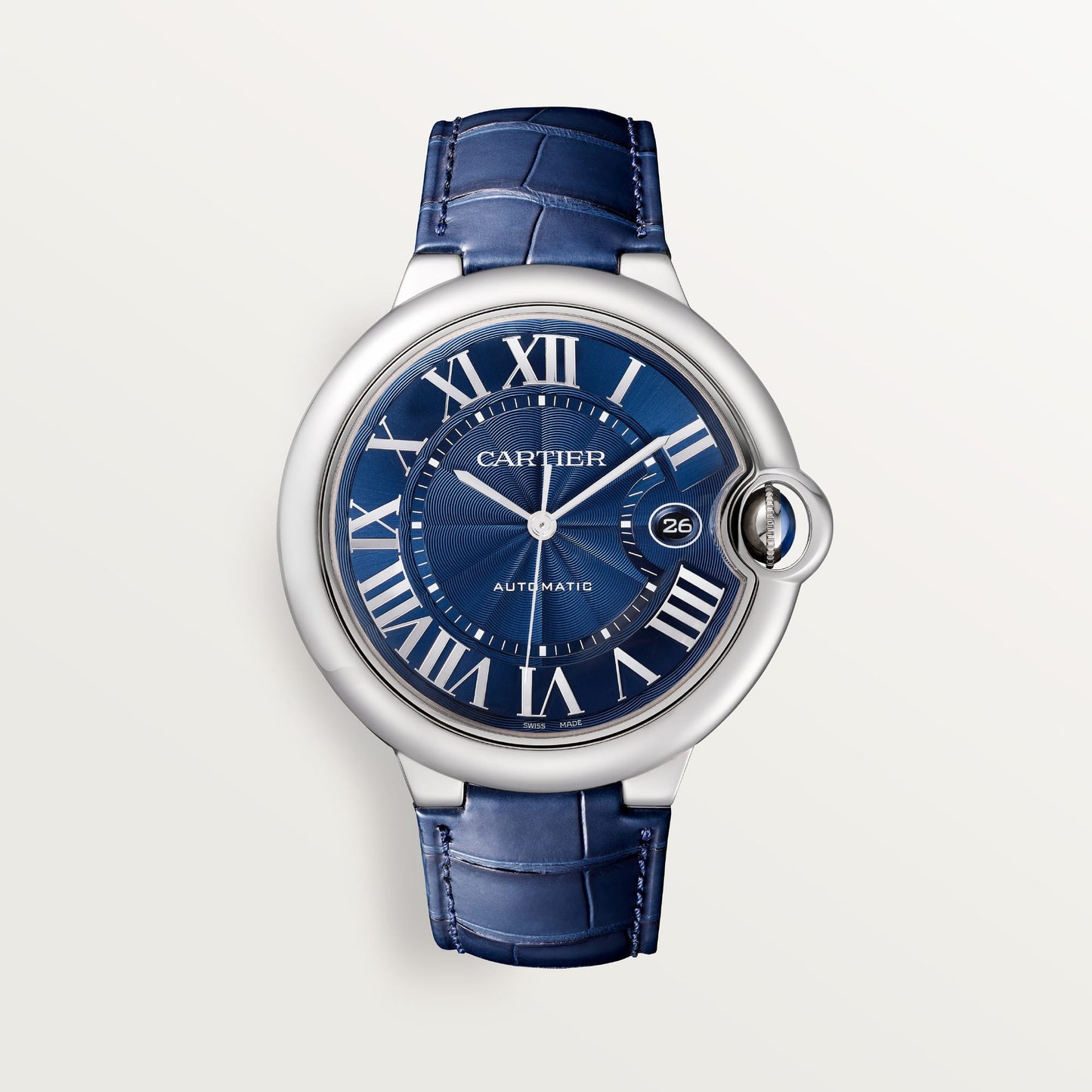 Cartier Ballon Bleu de Fake Cartier Watch Stainless Steel 42mm Blue Dial WSBB0027(1:1 replica)