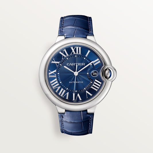 Cartier Ballon Bleu de Fake Cartier Watch Stainless Steel 42mm Blue Dial WSBB0027(1:1 replica)
