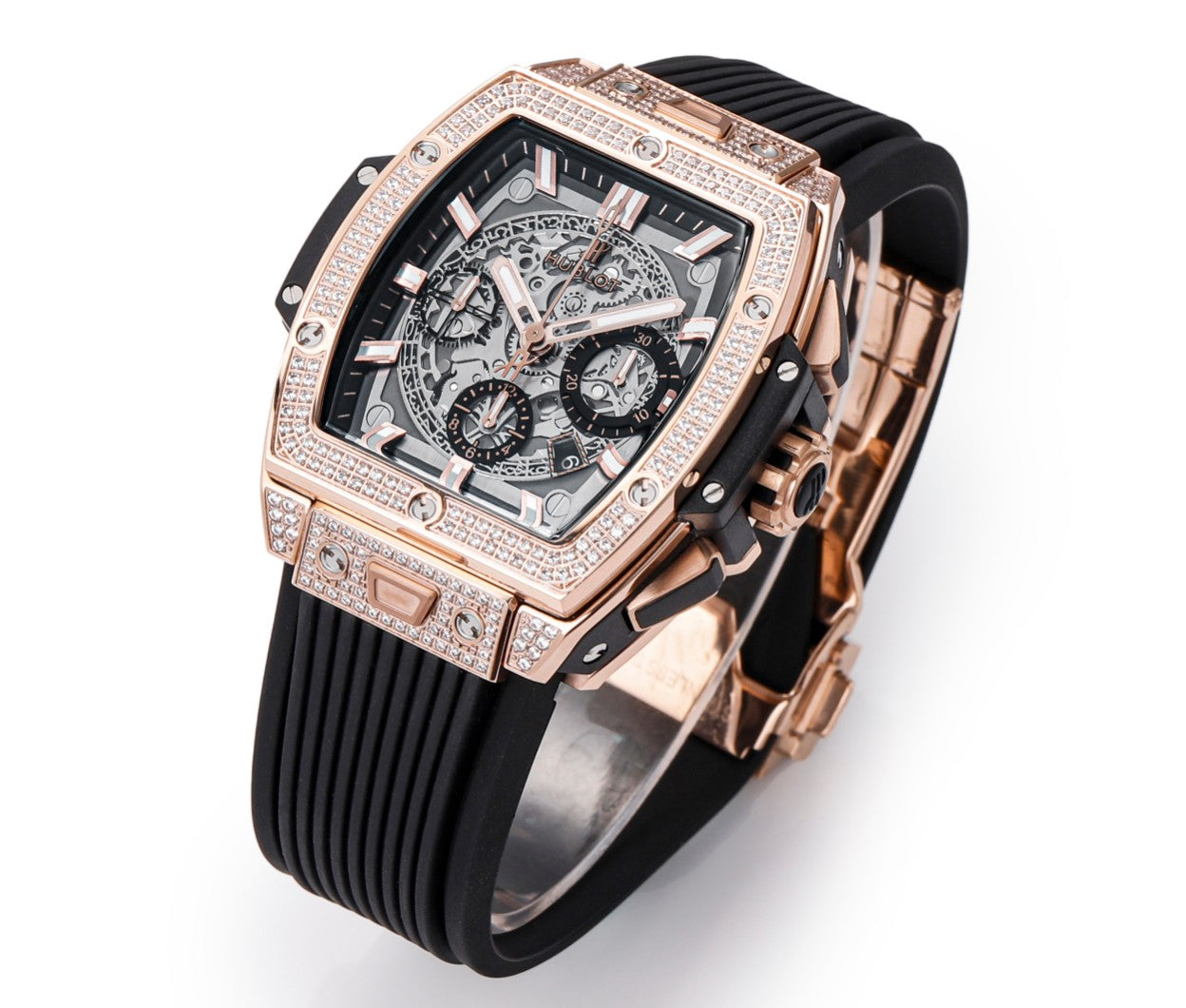 Hublot Spirit of Big Bang Textured Rubber Strap(1:1 replica)