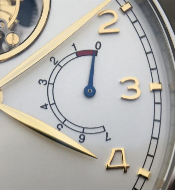 Replica IWC AZ Portuguese Tourbillon IW5046 White Dial YG Markers