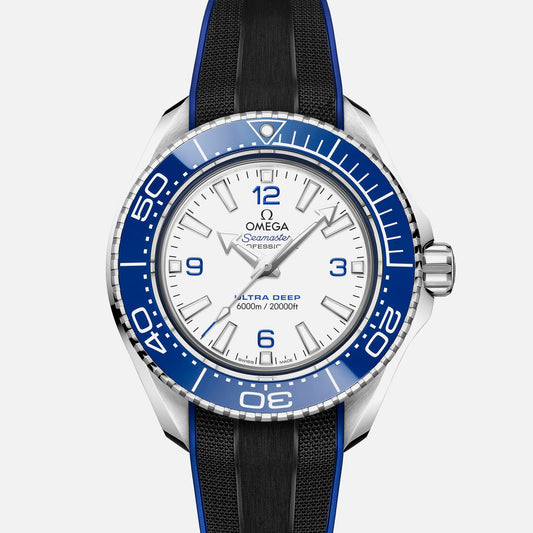 Seamaster Planet Ocean Ultra Deep Professional 6000M Co-Axial Master Chronometer 45.5mm White Dial On Rubber Strap(1:1 replica)