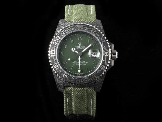 Diw New Rolex Ultra Limited Edition GMT-MASTER II-Carbon Fiber-Green(1:1 replica)