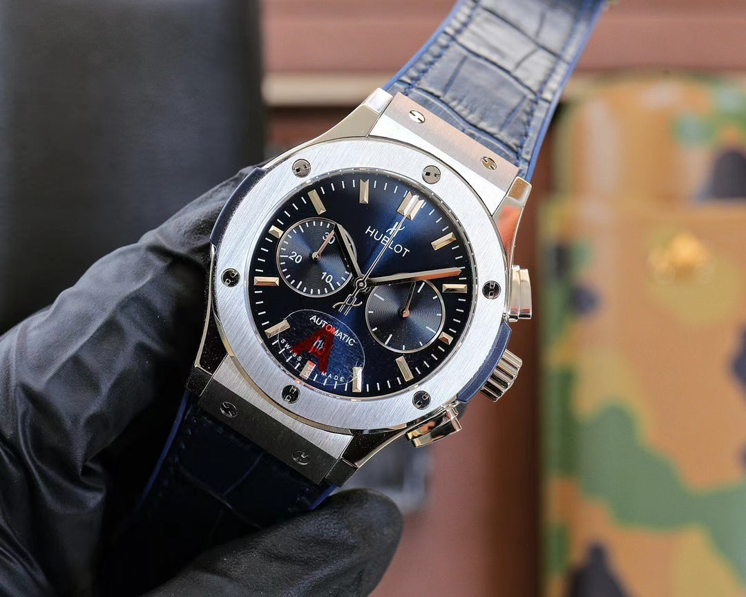 Hublot Classic Fusion Chronograph Titanium Blue Dial 45mm(1:1 replica)