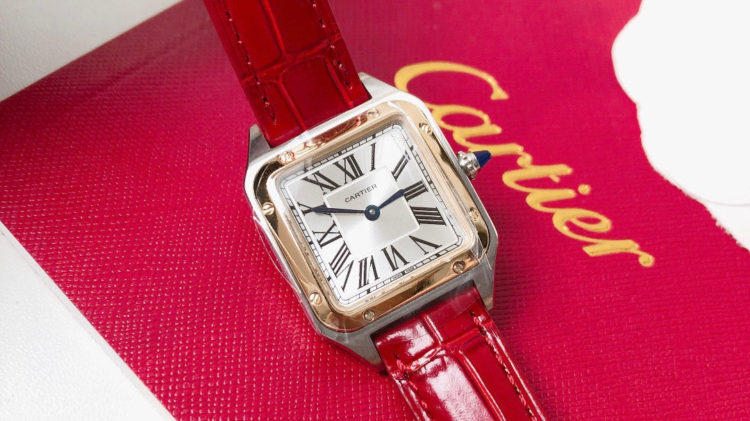 Santos Demoisell Santos Collection - Stainless Steel Mini Model Red(1:1 replica)