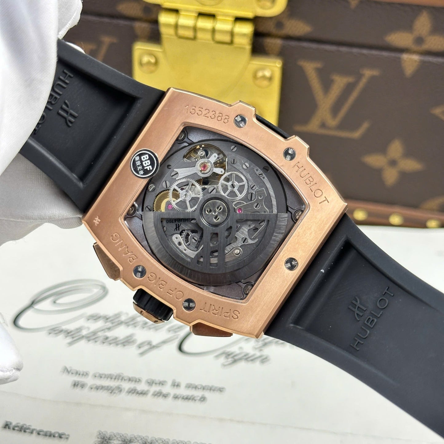 Hublot Spirit Of Big Bang King Gold Replica Watch Dial Gray BBF Factory 42mm