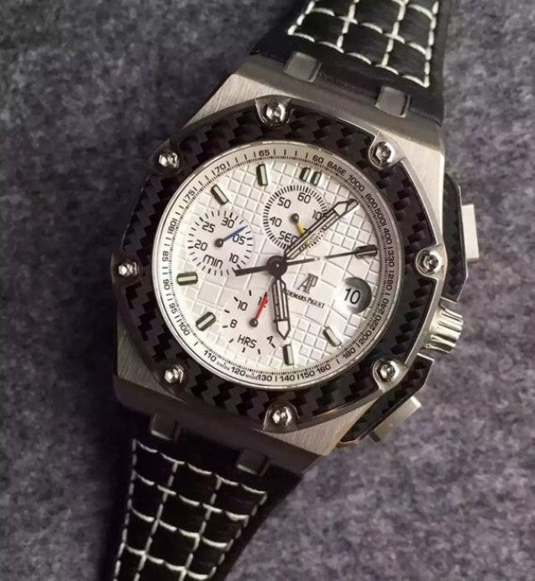 Replica Audemars Piguet JF Royal Oak Offshore Juan Pablo Montoya Titanium White Dial A2226