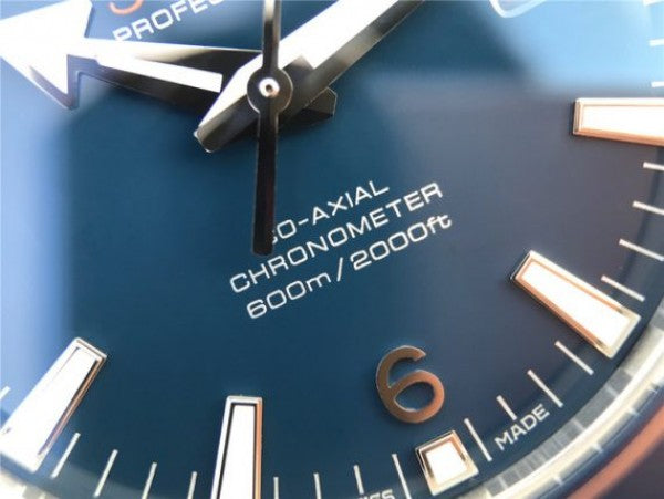 Replica Omega Planet Ocean Professional Blue Liquidmetal Bezel 45mm OMF SS Bracelet A8500