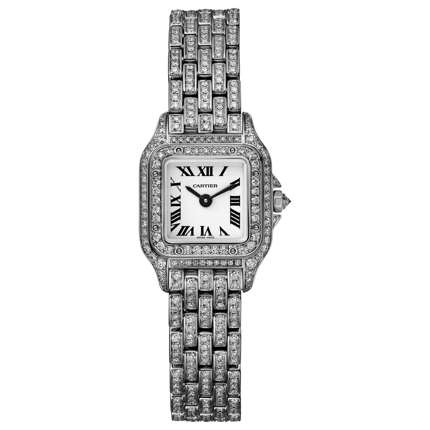 Panthere de fake cartier watch mini model quartz movement(1:1 replica)