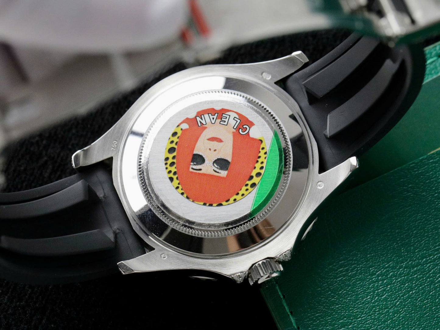 Rolex Yacht-Master Replica Watch Full Diamond Moissanite Rubber Strap 42mm