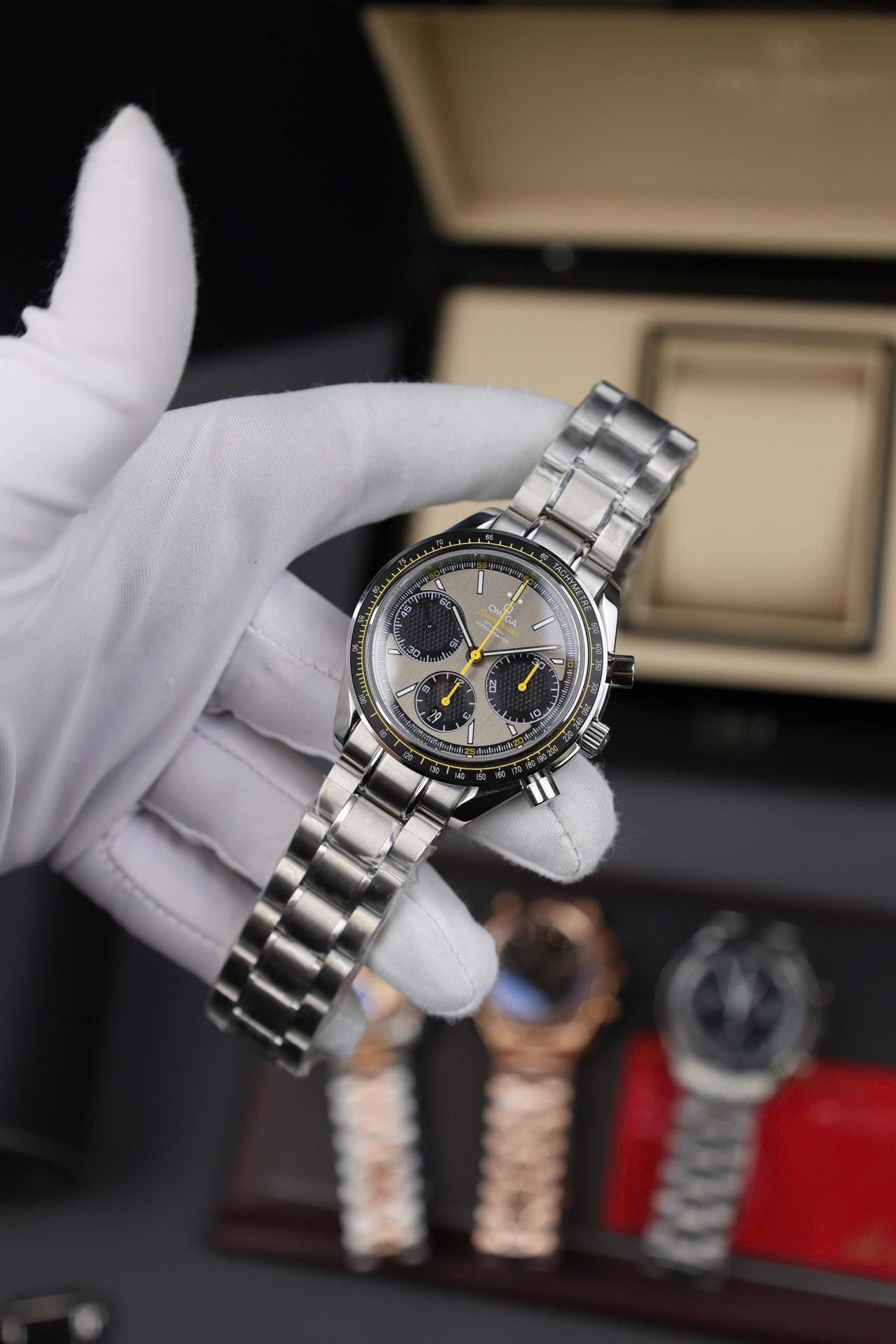 Omega Speedmaster Copies Watches Racing Chronograph Gray Dial 40mm