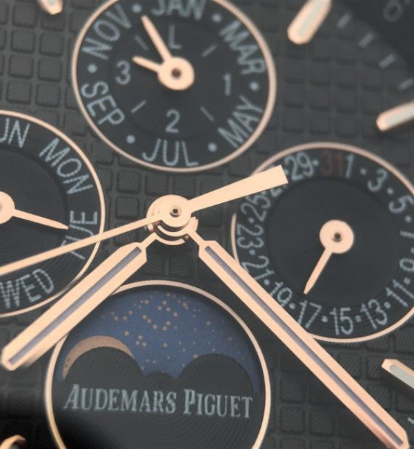 Replica Audemars Piguet JF Royal Oak 41mm 26574 RG Black Textured Dial A5134