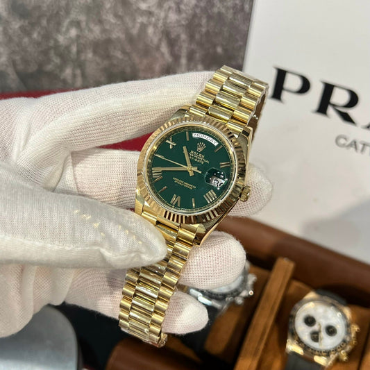 Rolex Replica 1:1 Watch Day-Date 228238 Green Dial Yellow Gold GM Factory V2 40mm