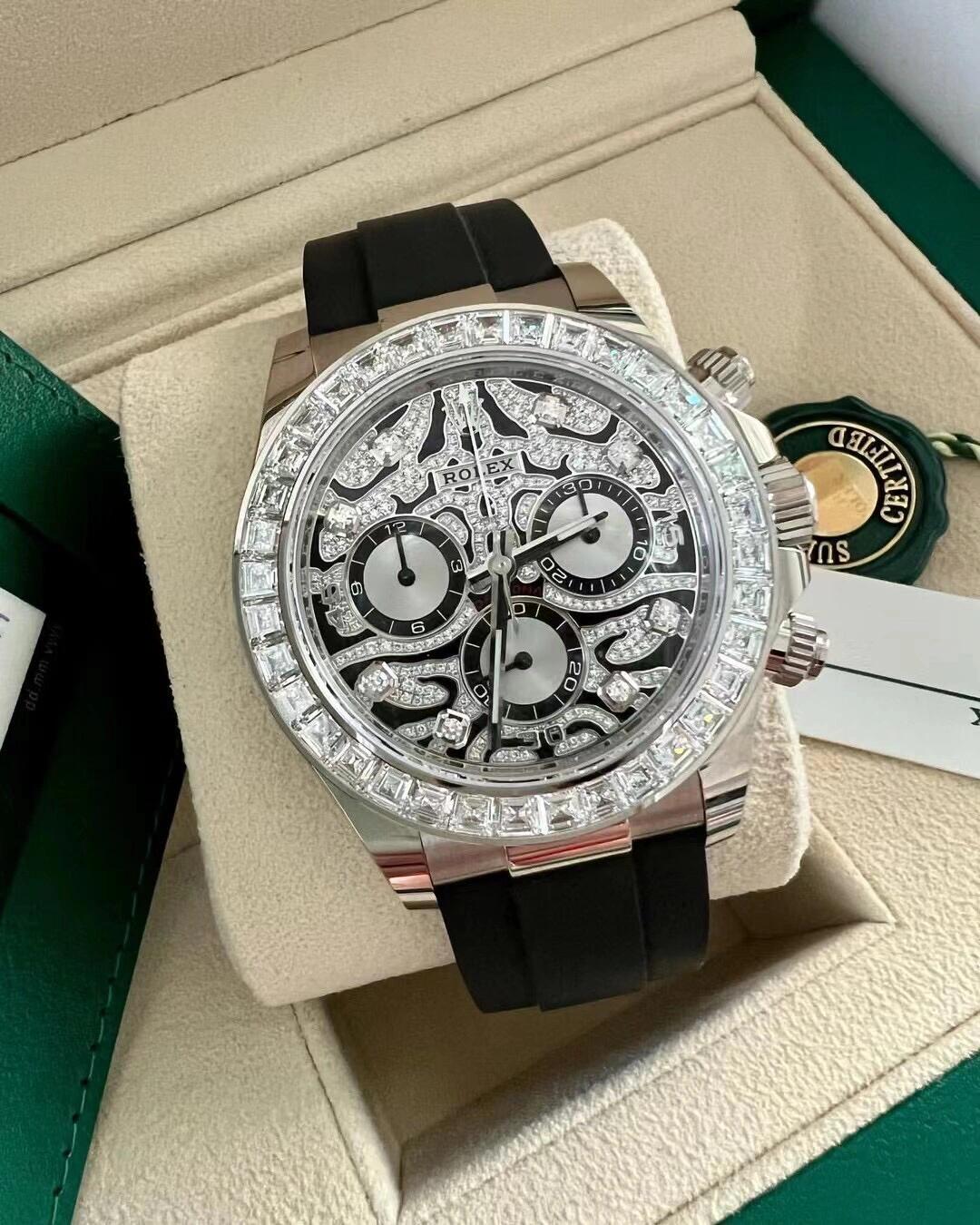Rolex Daytona Eye of the Tiger White Gold 116589TBR(1:1 replica)
