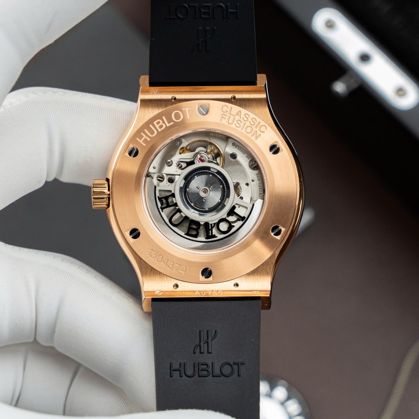 Hublot Classic Fusion King Gold Copies Watches Gray Dial Movement SW300 Swiss Made 42mm