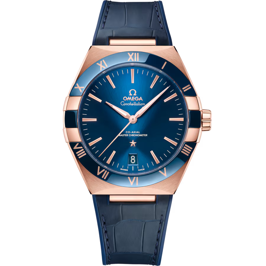 Constellation 41 mm, Sedna? gold on leather strap(1:1 replica)