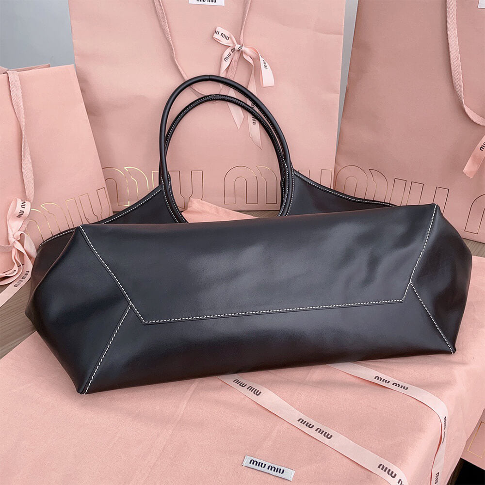 MIUMIU LARGE IVY LEATHER BAG(HIGH-END GRADE)