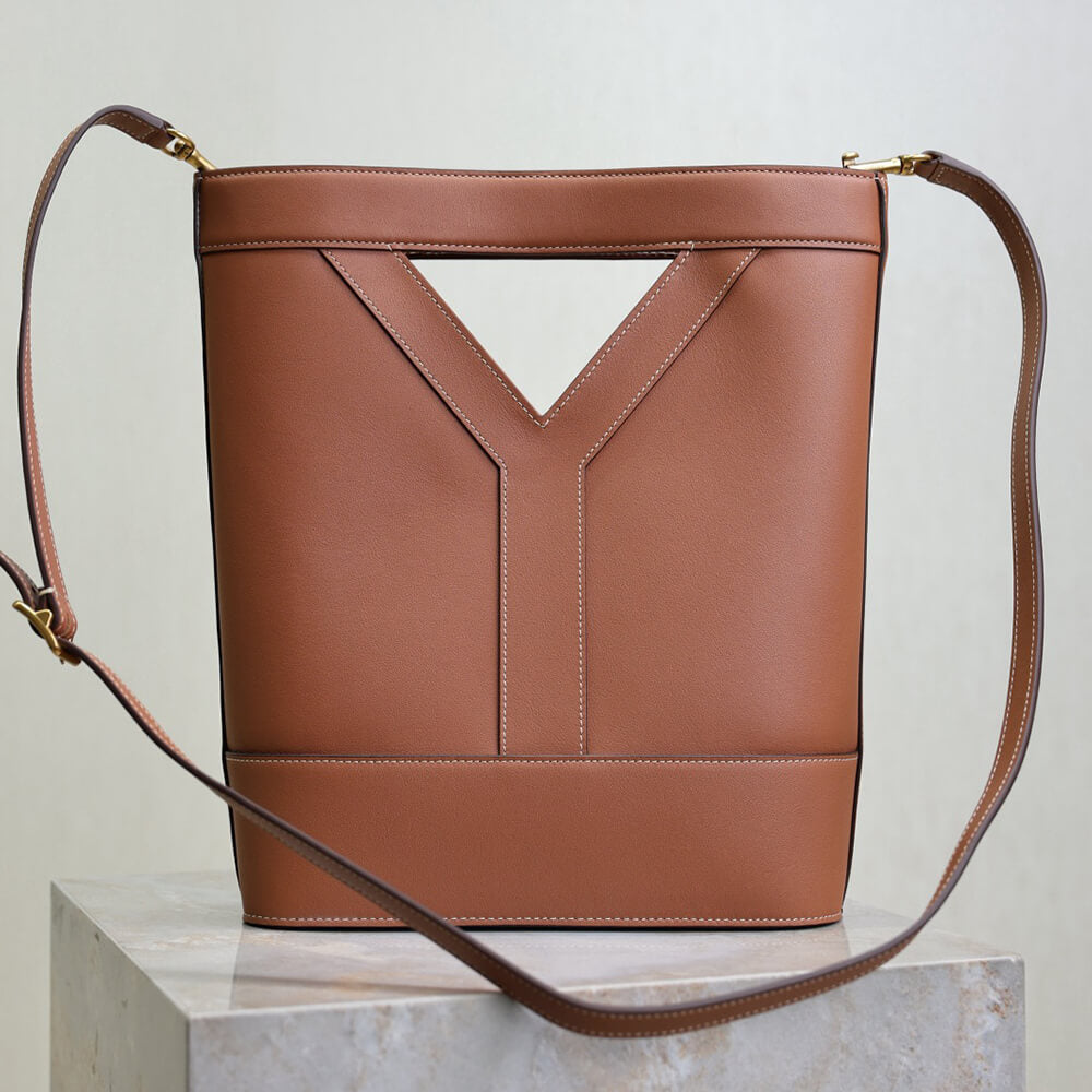 YSL Y small bucket in leather(HIGH-END GRADE)