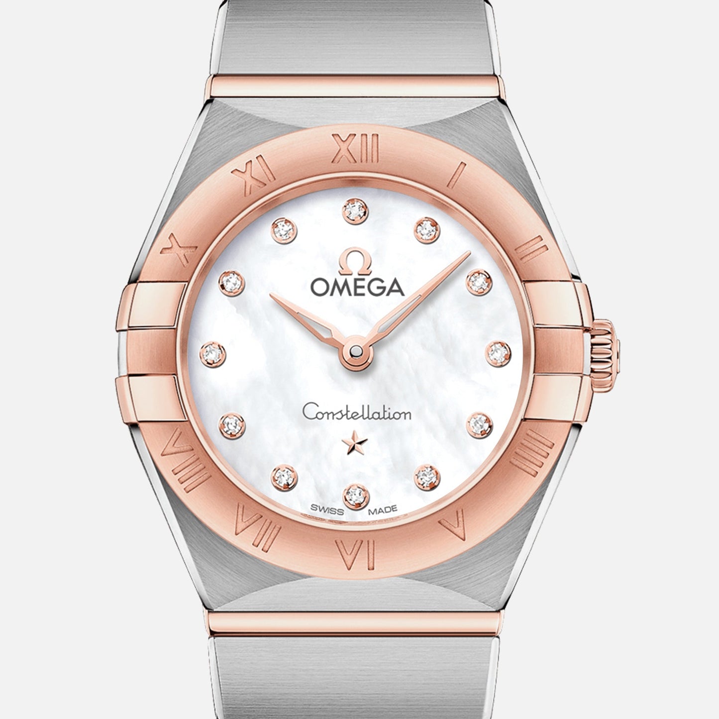 Constellation Quartz 25mm Sedna Gold Two-Tone With Mother-Of-Pearl Dial And Diamonds(1:1 replica)