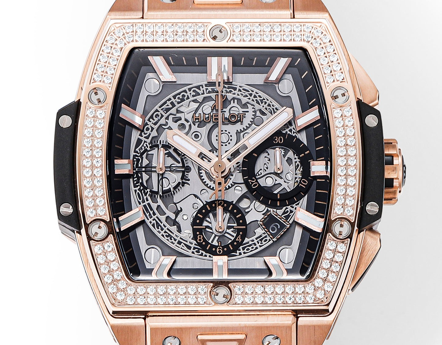 Hublot Spirit of Big Bang Textured Rubber Strap(1:1 replica)